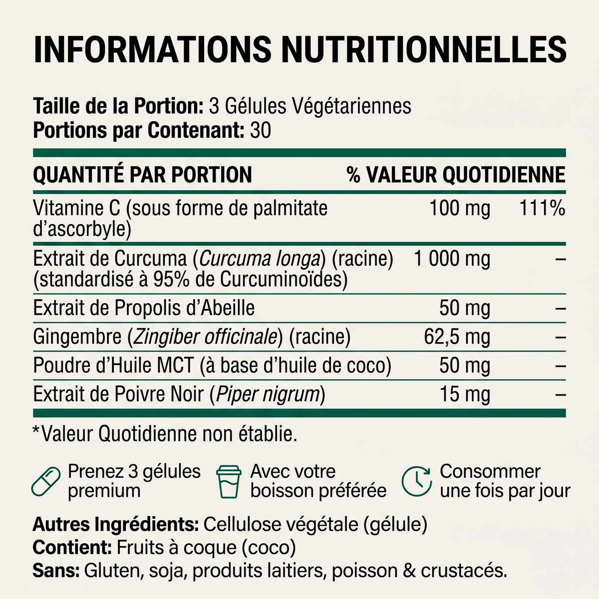 Bougez plus confortablement grâce au Curcuma & à la Curcumine (1 000 mg)