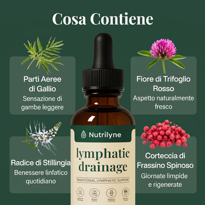 Nutrilyne | Gocce Drenanti Linfatiche alle 4 Erbe